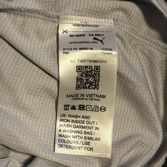 PUMA Men's Active Tee Gray Large Airy Short Sleeve Tee - Picture 7 of 15